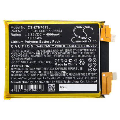 Replacement Battery for ZTE Nubia Z40 Pro – Mobile, SmartPhone – 4900mAh / 3.89V