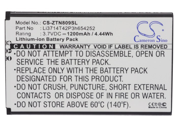 Replacement Battery for ZTE U809 – Mobile, SmartPhone – 1200mAh / 3.7V - image 5