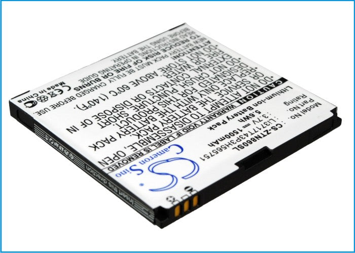 Replacement Battery for USCellular | BoostMobile | Sprint | ZTE | Medion | MetroPCS MWP3505 – Mobile, SmartPhone – 1500mAh / 3.7V - image 3