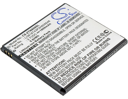 Replacement Battery for SRF | ZTE Startrall 4 – Mobile, SmartPhone – 1600mAh / 3.7V - image 1