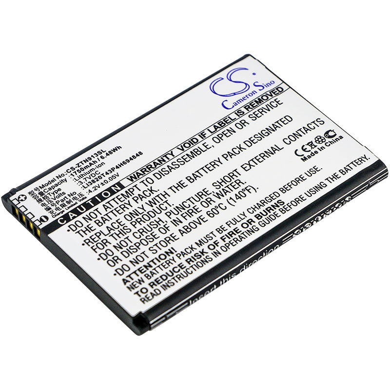 Replacement Battery for ZTE N9136 – Mobile, SmartPhone – 1750mAh / 3.7V - image 1