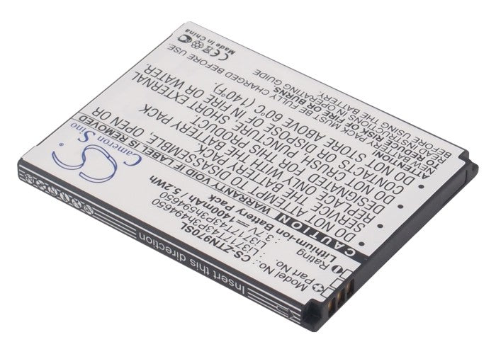 Replacement Battery for ZTE  Blade 3 – Mobile, SmartPhone – 1400mAh / 5.18Wh / 3.7V