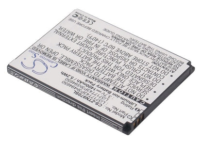 Replacement Battery for Virgin Mobile  AWE – Mobile, SmartPhone – 1400mAh / 5.18Wh / 3.7V