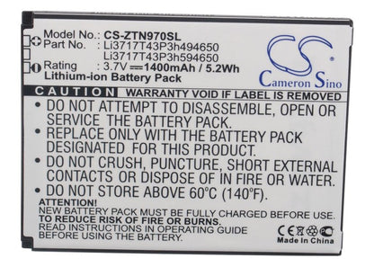 Replacement Battery for NET10  Savvy – Mobile, SmartPhone – 1400mAh / 5.18Wh / 3.7V
