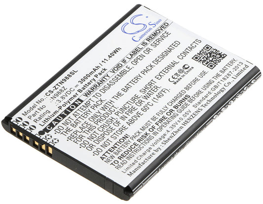 Replacement Battery for ZTE N988Z – Mobile, SmartPhone – 3000mAh / 3.8V - image 1