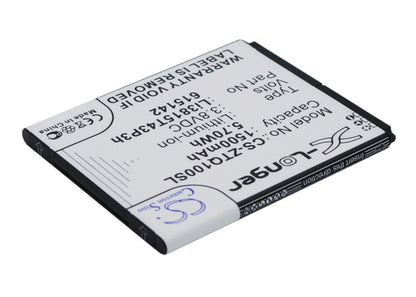 Replacement Battery for Amazing  A4c – Mobile, SmartPhone – 1500mAh / 5.70Wh / 3.8V