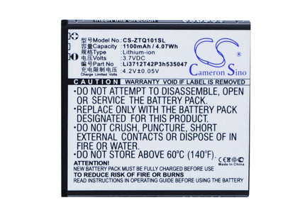 Replacement Battery for ZTE Q101T – Mobile, SmartPhone – 1100mAh / 3.7V - image 5