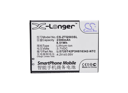 Replacement Battery for ZTE Q503C – Mobile, SmartPhone – 2300mAh / 3.7V - image 5