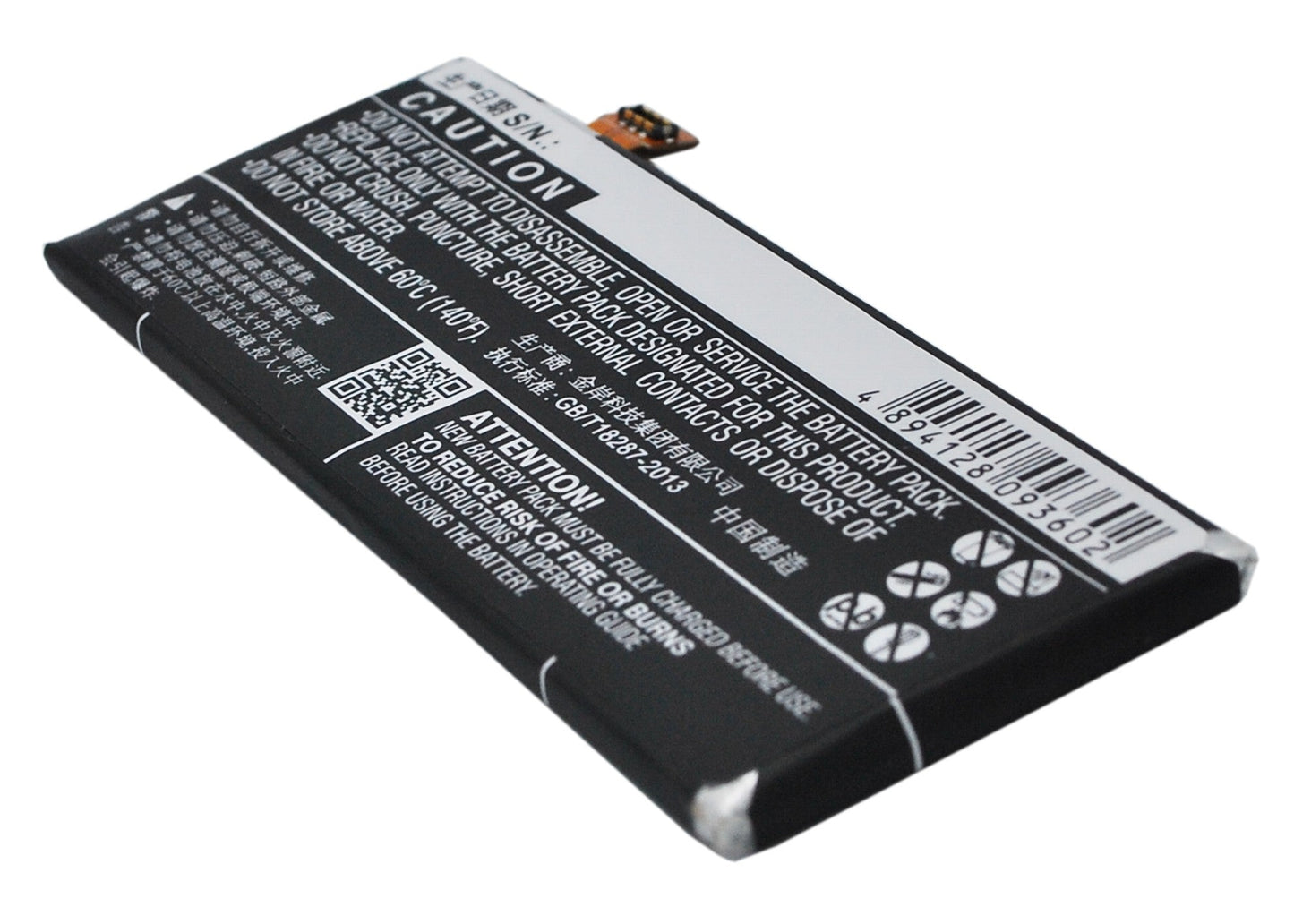 Replacement Battery for ZTE  Blade Apex 2 – Mobile, SmartPhone – 2000mAh / 7.60Wh / 3.8V