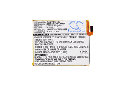 Replacement Battery for ZTE Q509T – Mobile, SmartPhone – 3800mAh / 3.8V - image 5