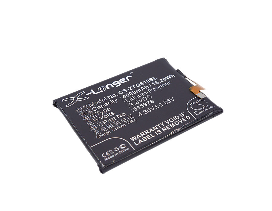 Replacement Battery for ZTE Q519C – Mobile, SmartPhone – 4000mAh / 3.8V - image 1
