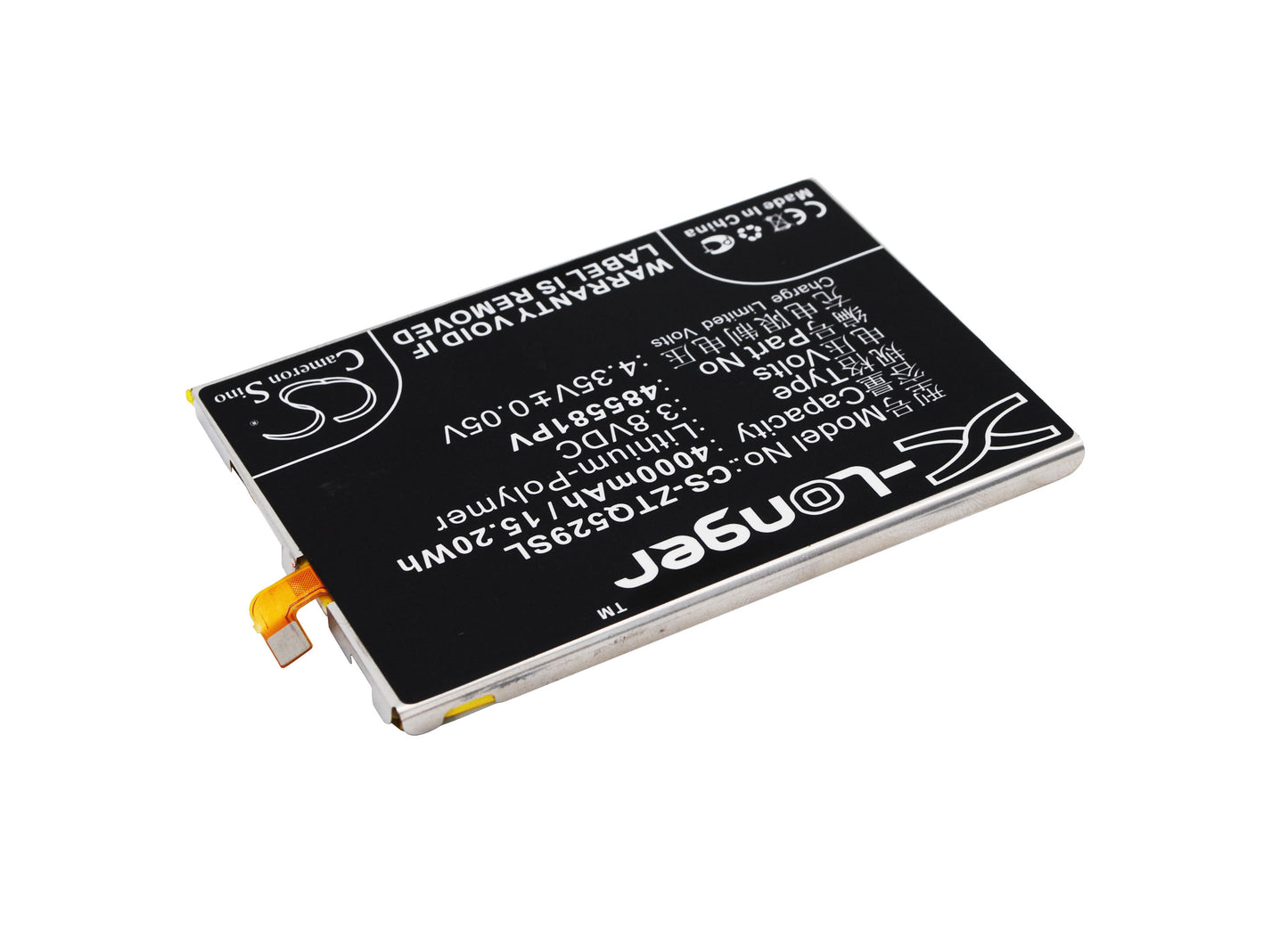 Replacement Battery for ZTE Q529C – Mobile, SmartPhone – 4000mAh / 3.8V - image 2