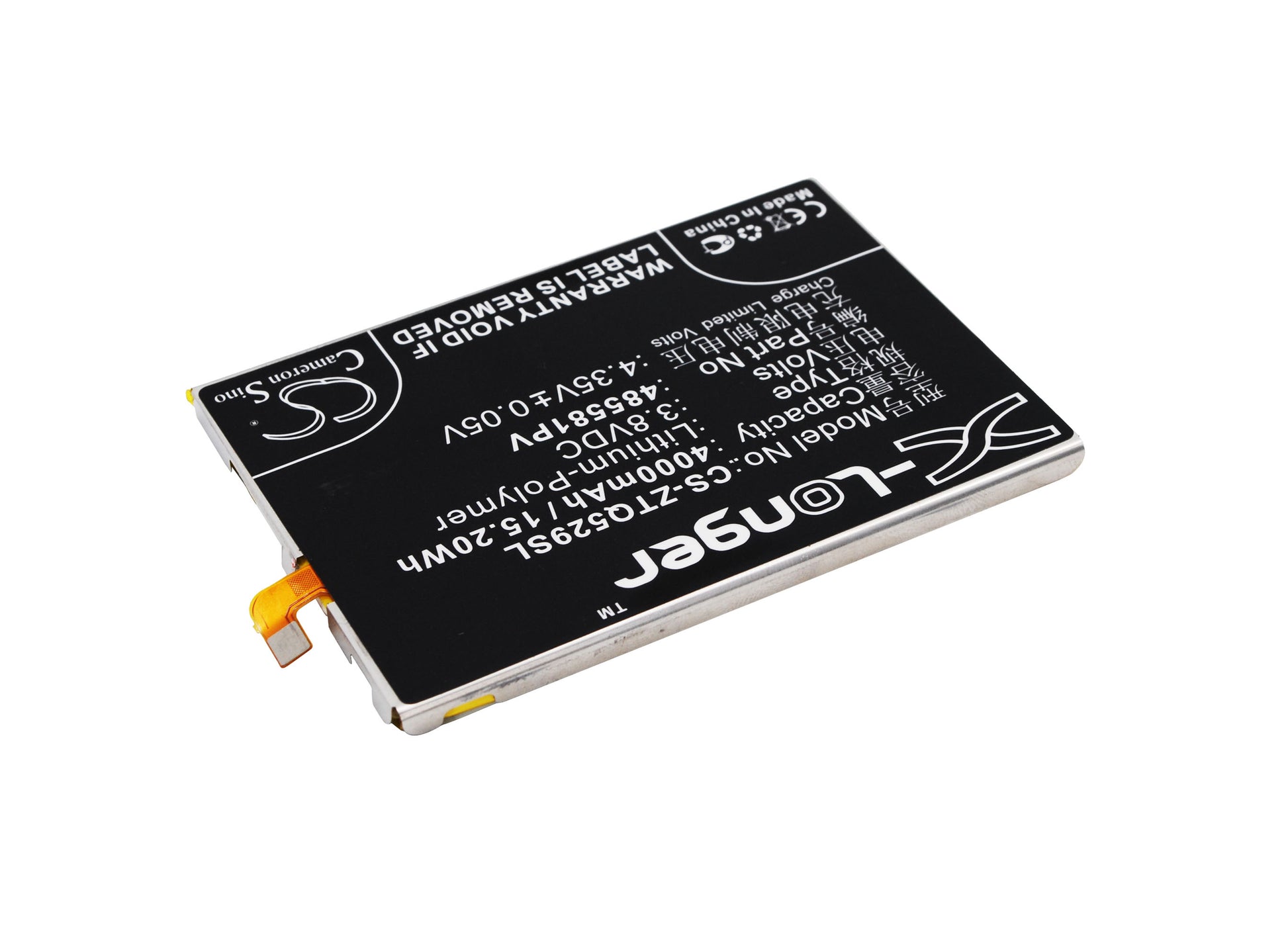 Replacement Battery for ZTE Q529C – Mobile, SmartPhone – 4000mAh / 3.8V - image 2