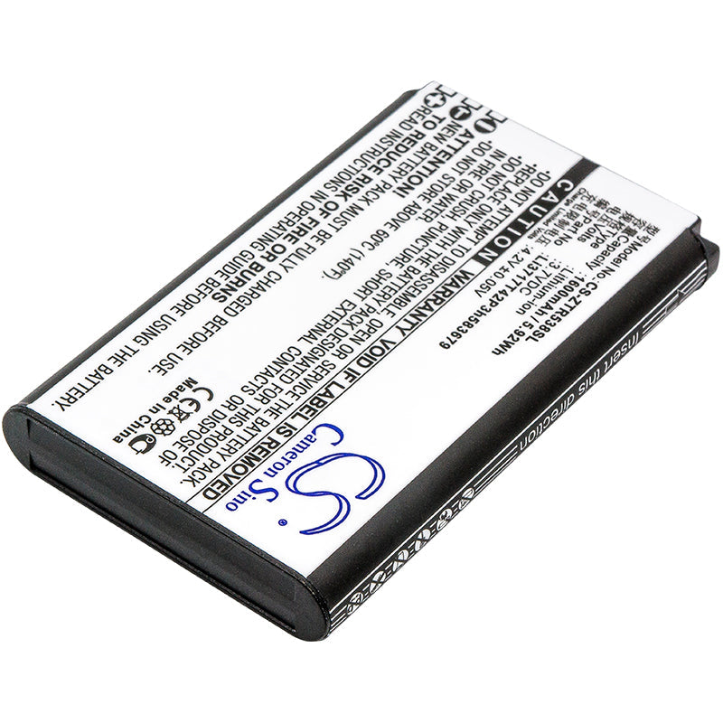 Replacement Battery for ZTE  R538 – Mobile, SmartPhone – 1600mAh / 5.92Wh / 3.7V