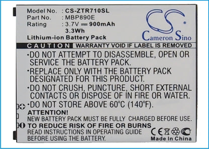 Replacement Battery for ZTE R710 – Mobile, SmartPhone – 900mAh / 3.7V - image 5