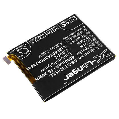 Replacement Battery for ZTE Voyage Plus – Mobile, SmartPhone – 4000mAh / 3.8V - image 2