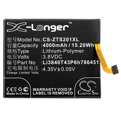 Replacement Battery for ZTE Voyage Plus – Mobile, SmartPhone – 4000mAh / 3.8V - image 3