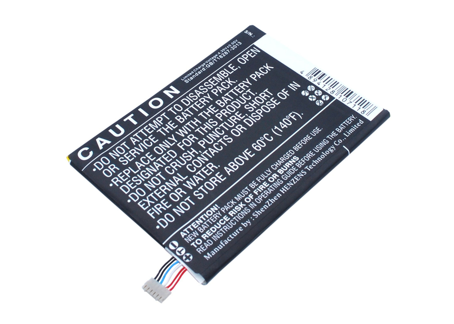 Replacement Battery for ZTE  BA602 – Mobile, SmartPhone – 3000mAh / 11.40Wh / 3.8V