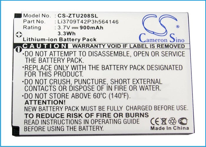 Replacement Battery for ZTE U208 – Mobile, SmartPhone – 900mAh / 3.7V - image 5