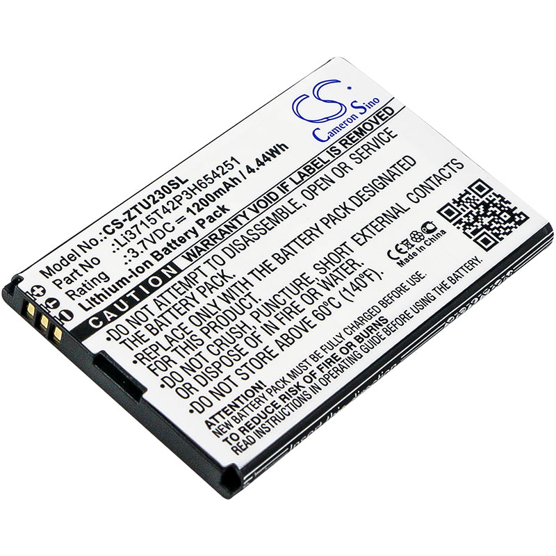 Replacement Battery for Telstra | Cricket | Medion | AT&T | Vodafone | Consumer Cellular | ZTE | T-Mobile | Verizon | B-Mobile A6 – Mobile, SmartPhone - image 1