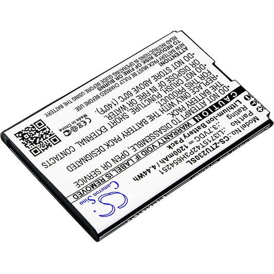 Replacement Battery for Verizon  FiveSpot – Mobile, SmartPhone – 1200mAh / 4.44Wh / 3.7V