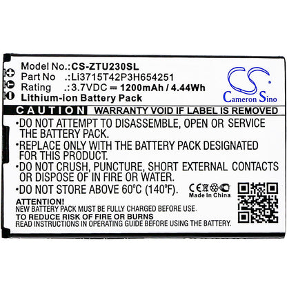 Replacement Battery for Medion  Life E3501 – Mobile, SmartPhone – 1200mAh / 4.44Wh / 3.7V