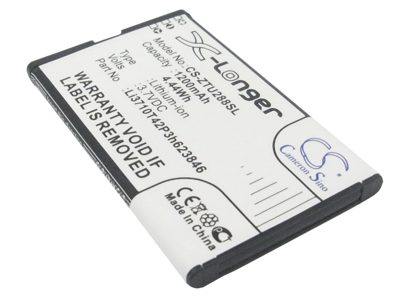 Replacement Battery for ZTE U288 – Mobile, SmartPhone – 1200mAh / 3.7V - image 1
