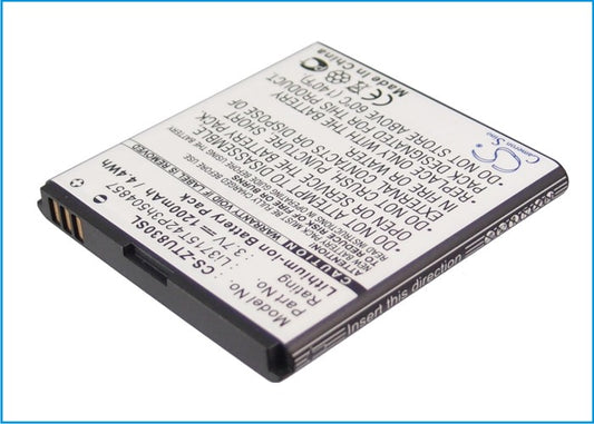 Replacement Battery for Amazing | NET10 | T-Mobile | ZTE | AT&T A1 – Mobile, SmartPhone – 1200mAh / 3.7V - image 1