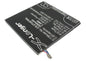 Replacement Battery for ZTE  A75 – Mobile, SmartPhone – 2000mAh / 7.60Wh / 3.8V