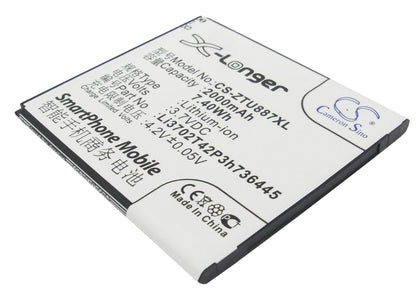 Replacement Battery for ZTE U887 – Mobile, SmartPhone – 2000mAh / 3.7V - image 1