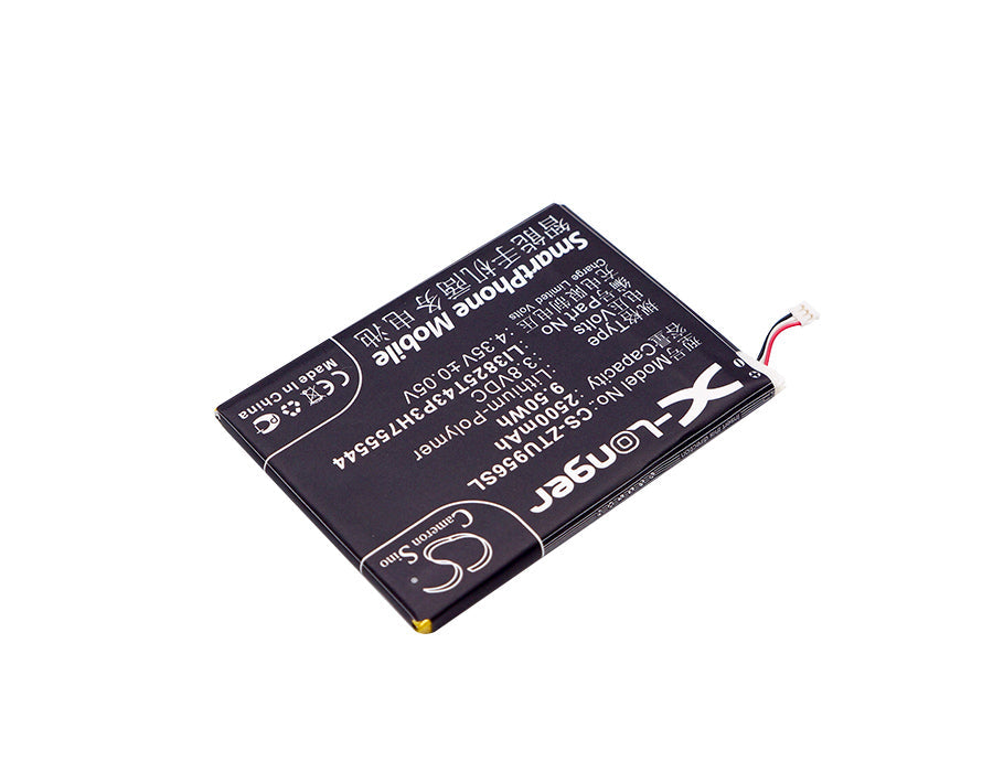 Replacement Battery for ZTE  U956 – Mobile, SmartPhone – 2500mAh / 9.50Wh / 3.8V