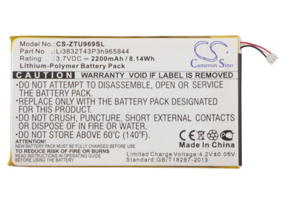 Replacement Battery for ZTE | BoostMobile | Amazing Grand Memo – Mobile, SmartPhone – 2200mAh / 3.7V - image 5