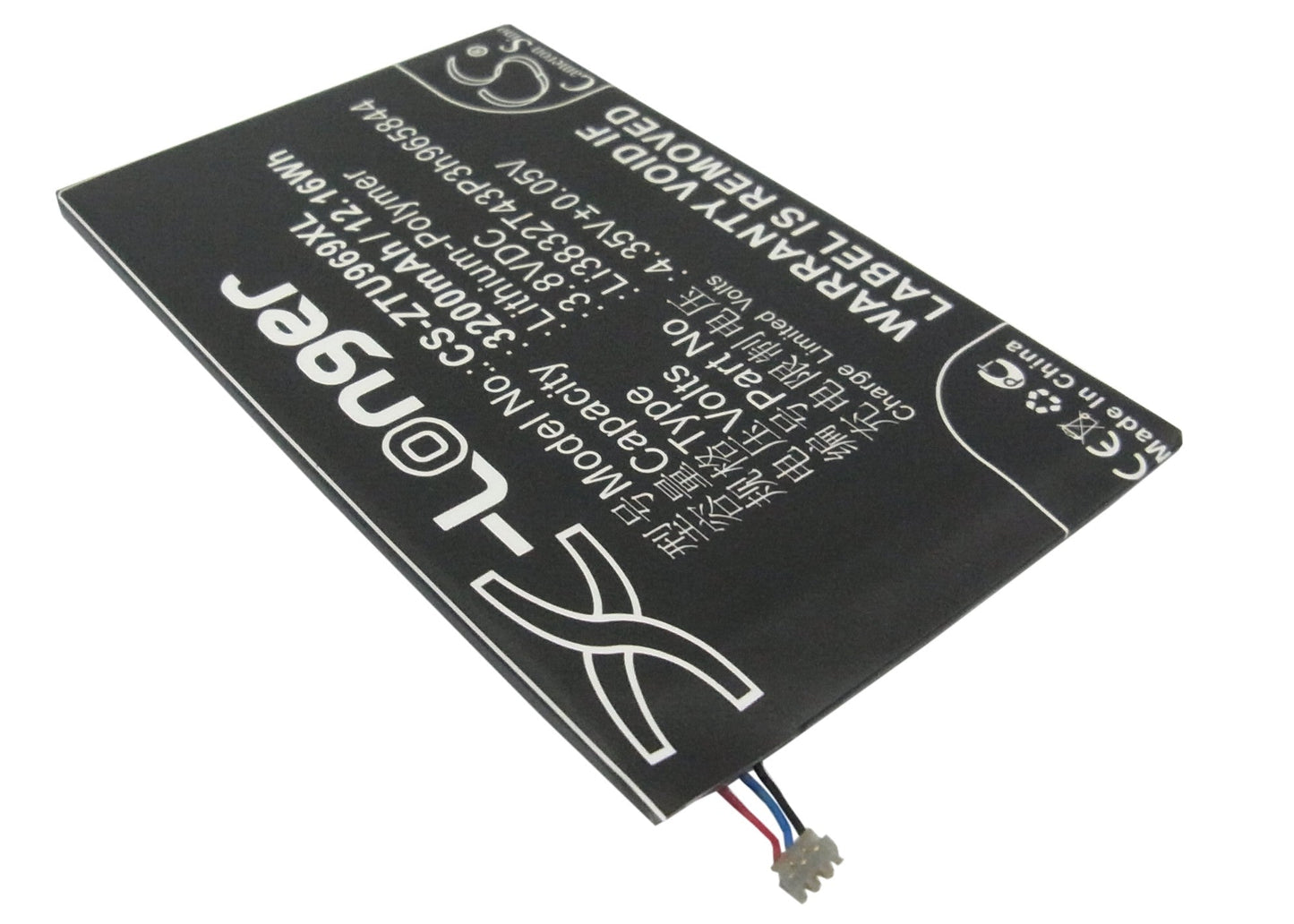 Replacement Battery for ZTE  Grand Memo – Mobile, SmartPhone – 3200mAh / 12.16Wh / 3.8V