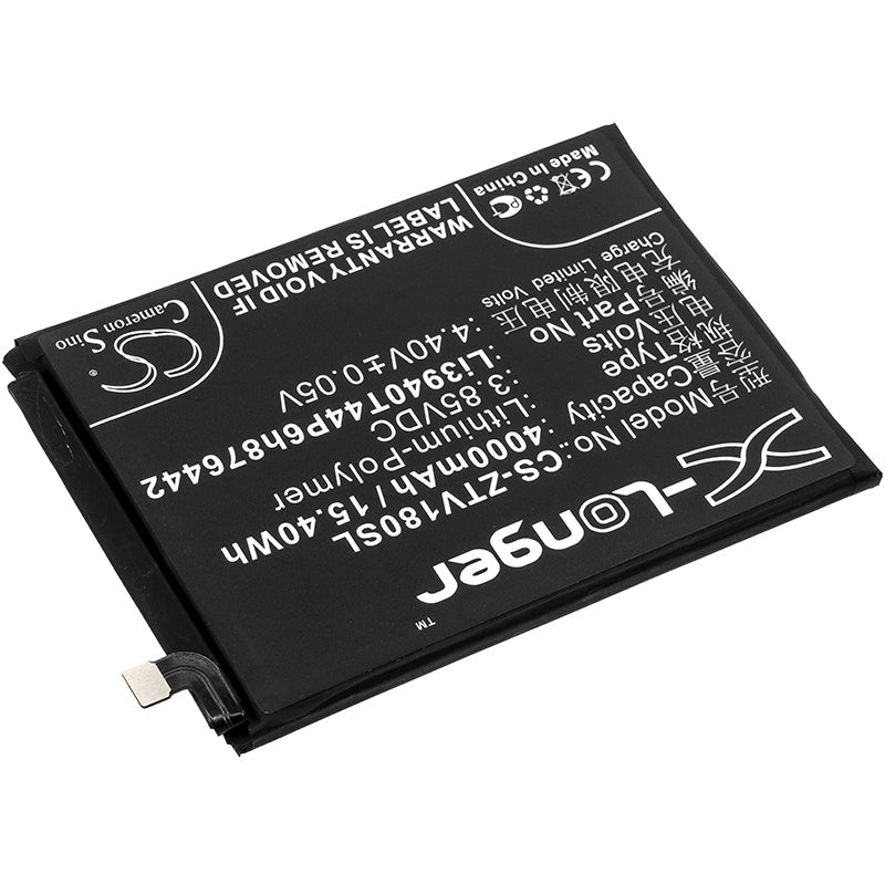 Replacement Battery for ZTE  Nubia V18 – Mobile, SmartPhone – 4000mAh / 15.40Wh / 3.85V