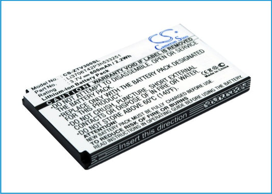Replacement Battery for ZTE V190 – Mobile, SmartPhone – 600mAh / 3.7V - image 1