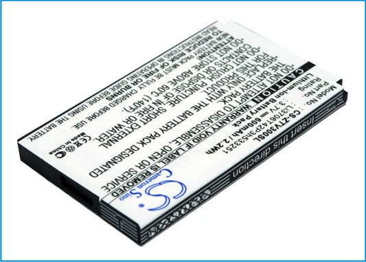 Replacement Battery for ZTE  V190 – Mobile, SmartPhone – 600mAh / 3.7V