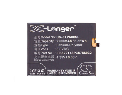 Replacement Battery for Orbic  RC501 – Mobile, SmartPhone – 2200mAh / 8.36Wh / 3.8V