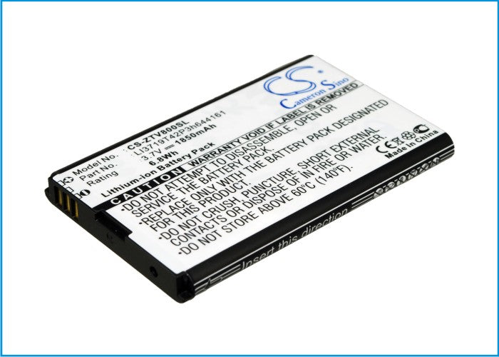 Replacement Battery for Telstra | ZTE | Cricket TOUGH 3 – Mobile, SmartPhone – 1850mAh / 3.7V - image 1