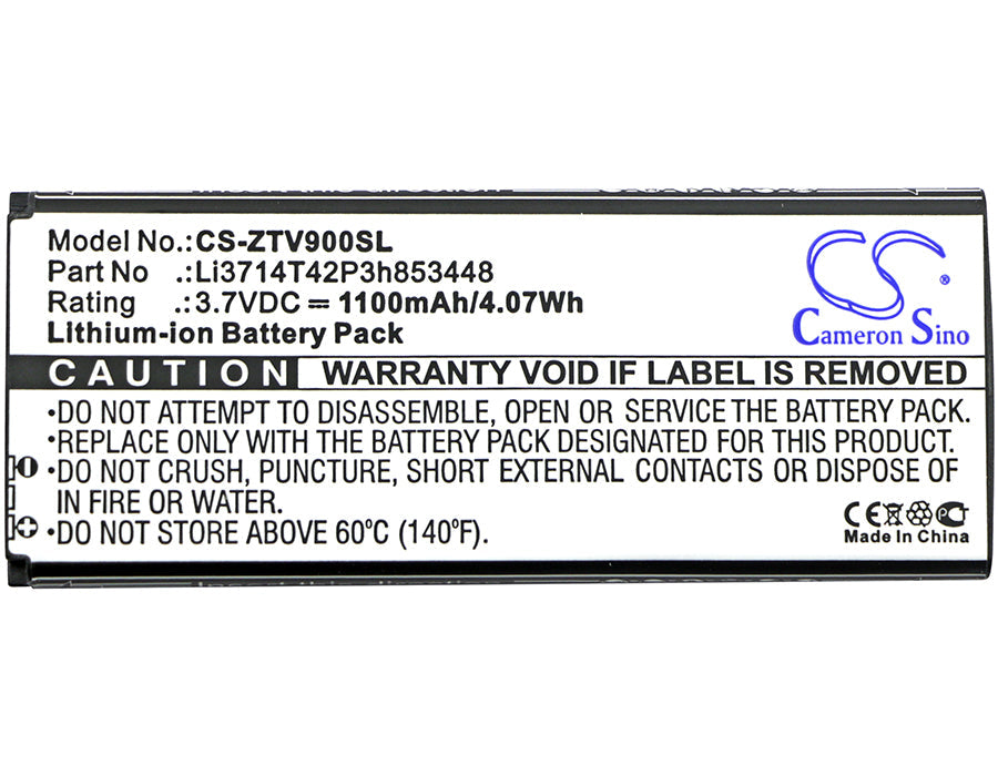 Replacement Battery for SFR  STARADDICT Android Edition – Mobile, SmartPhone – 1100mAh / 4.07Wh / 3.7V