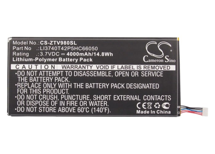 Replacement Battery for ZTE T98 – Tablet – 4000mAh / 3.7V - image 5