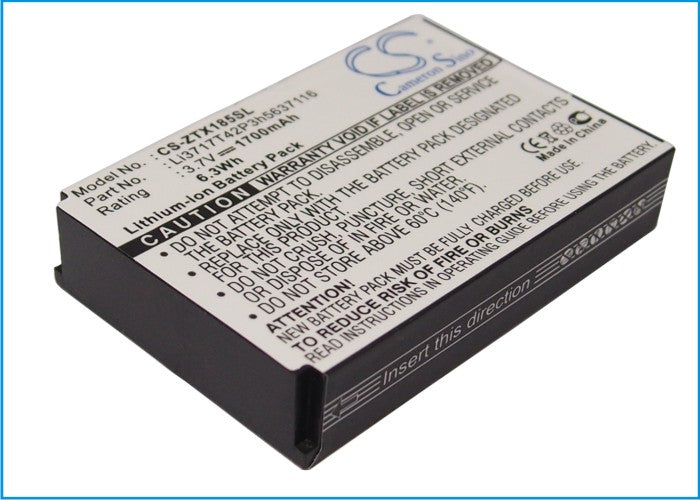 Replacement Battery for ZTE  C60 – Mobile, SmartPhone – 1700mAh / 6.3Wh / 3.7V
