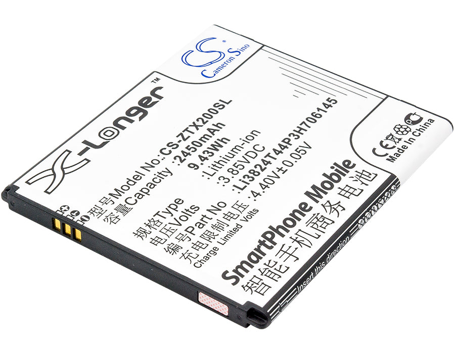 Replacement Battery for ZTE Z850 – Mobile, SmartPhone – 2450mAh / 3.85V - image 1