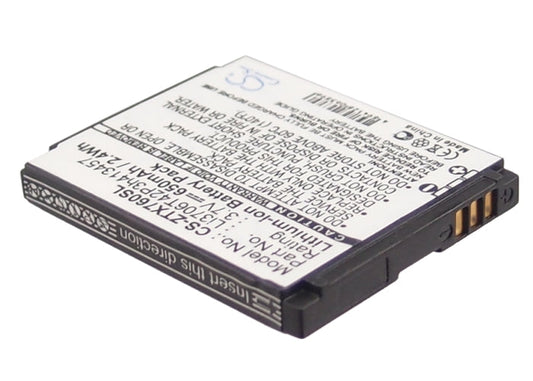 Replacement Battery for T-Mobile  Vairy Touch – Mobile, SmartPhone – 650mAh / 3.7V