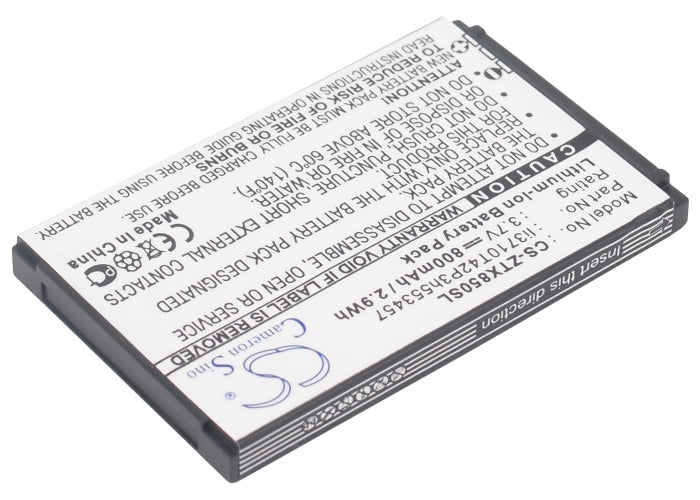 Replacement Battery for Vodafone  255 – Mobile, SmartPhone – 800mAh / 2.96Wh / 3.7V