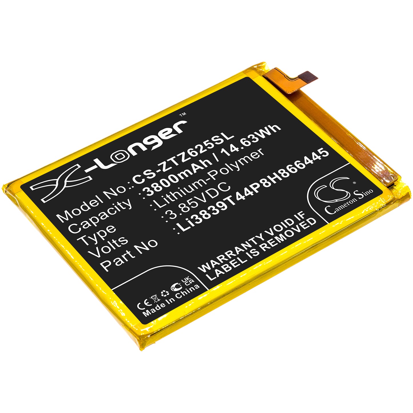 Replacement Battery for ZTE Blade 11 Prime 2020 – Mobile, SmartPhone – 3800mAh / 3.85V - image 1