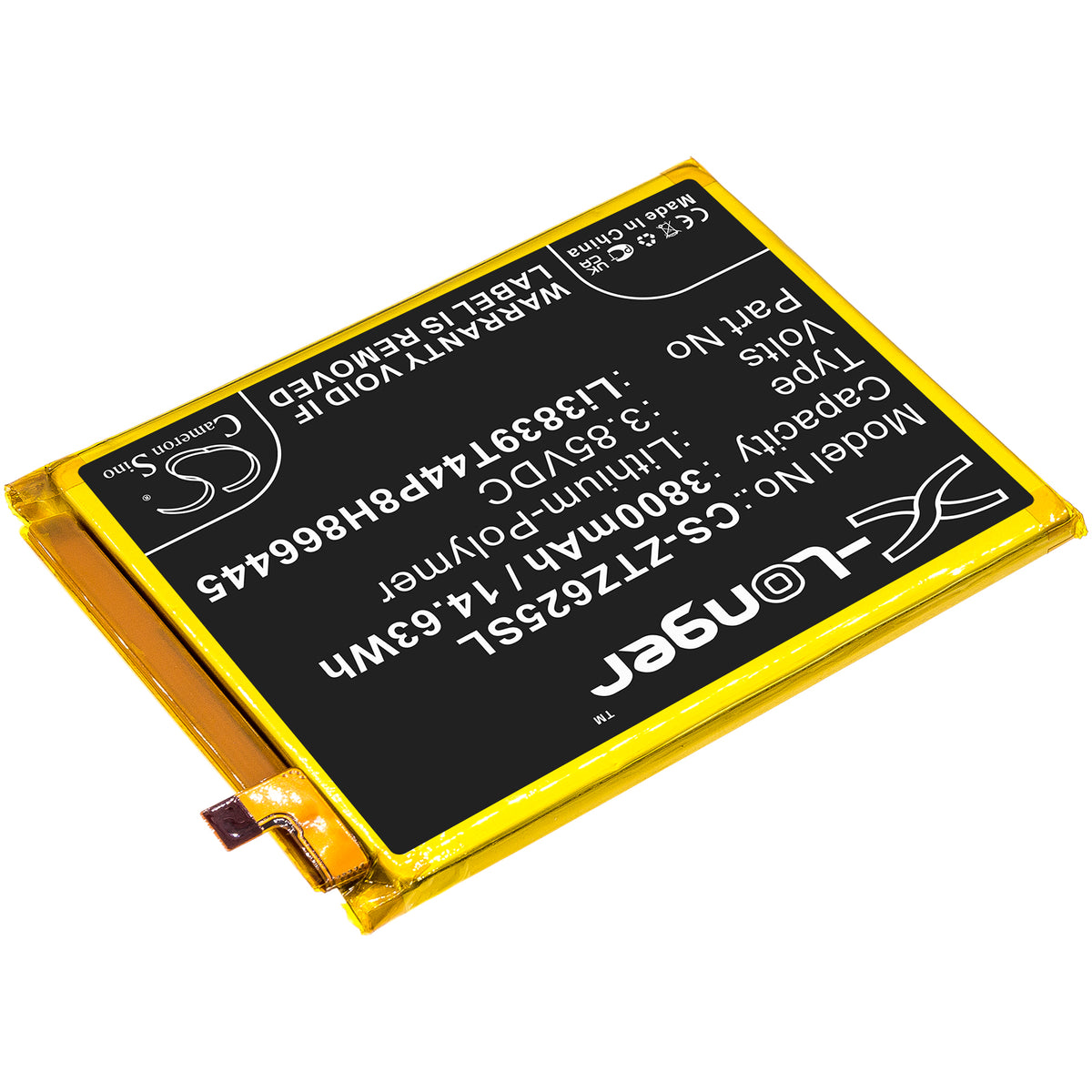 Replacement Battery for ZTE Blade 11 Prime 2020 – Mobile, SmartPhone – 3800mAh / 3.85V
