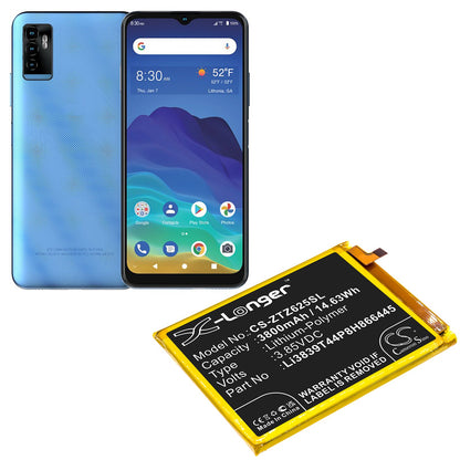 Replacement Battery for ZTE  Blade 11 Prime 2020 – Mobile, SmartPhone – 3800mAh / 14.63Wh / 3.85V