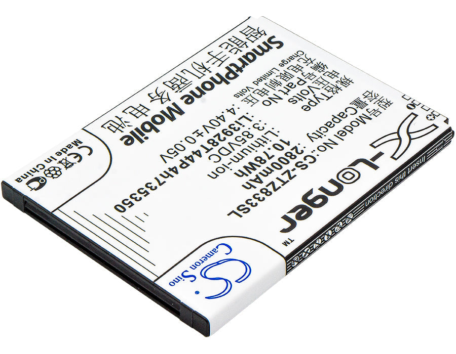 Replacement Battery for ZTE  Avid Trio – Mobile, SmartPhone – 2800mAh / 10.78Wh / 3.85V